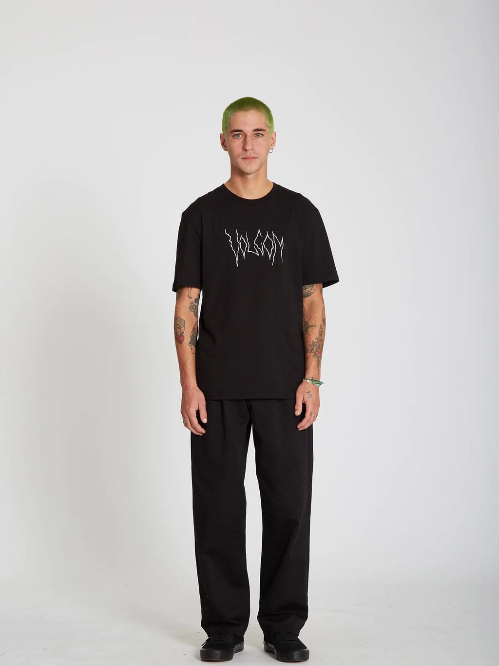 T-shirt noir Volcom Stone Watcher Basic
