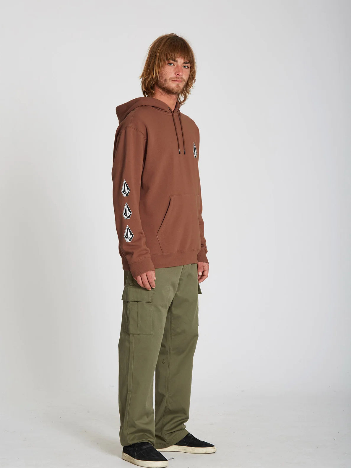 Felpa Volcom Iconic Stone Po Mocha