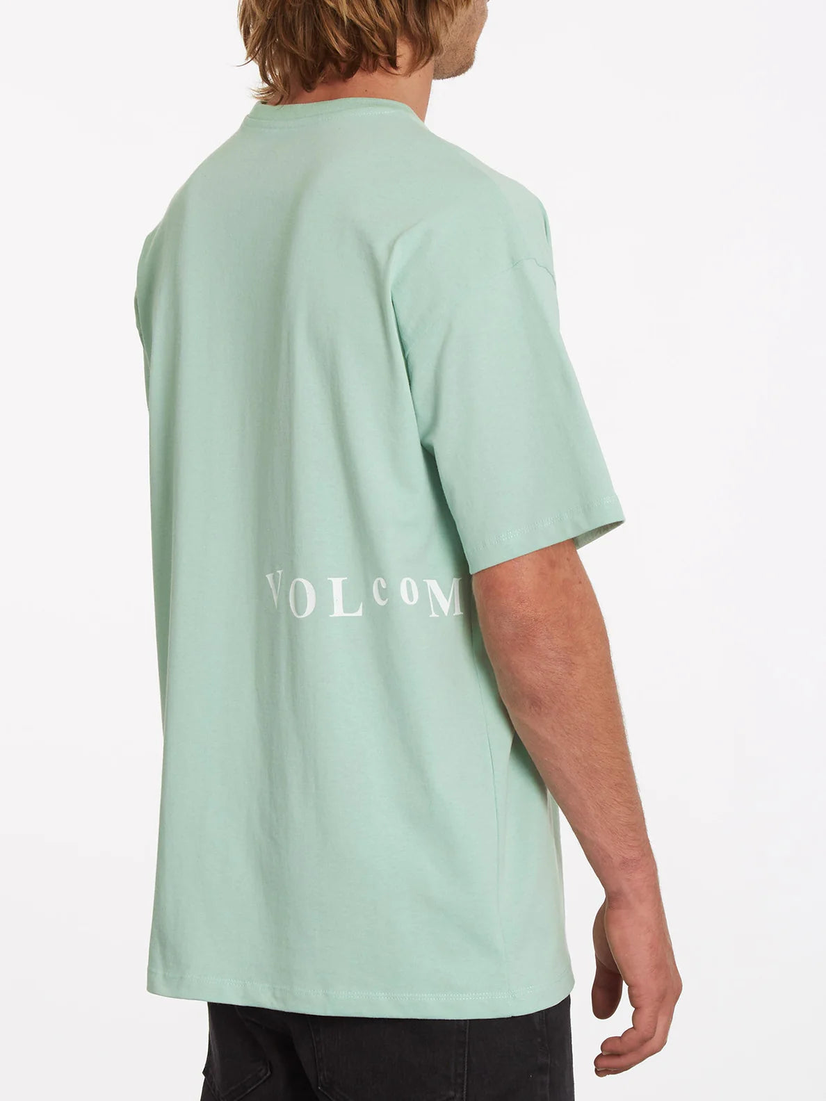 T-shirt verde lichene pietra graffiata di Volcom