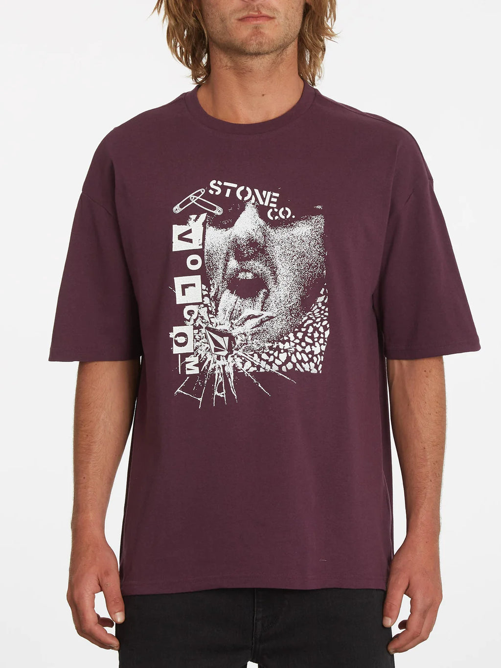 Camiseta Volcom Safetytee Mulberry