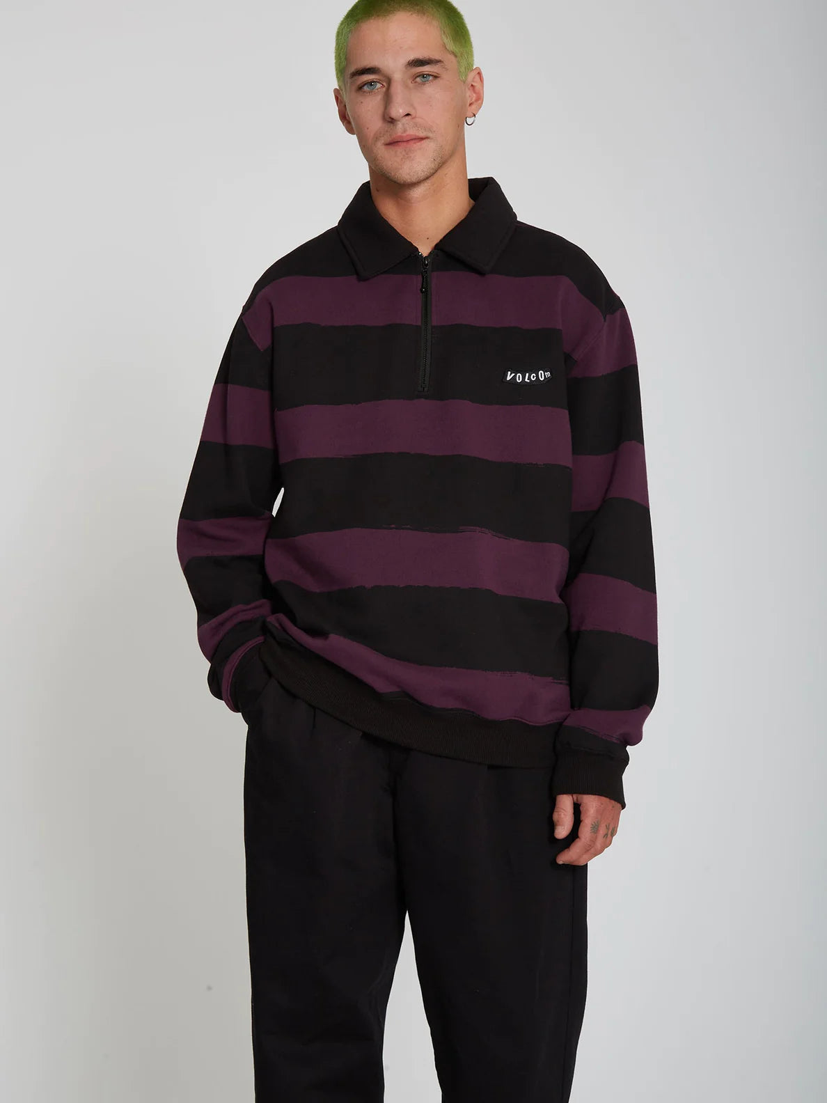 Volcom Nevermine Crew Mulberry Sweatshirt