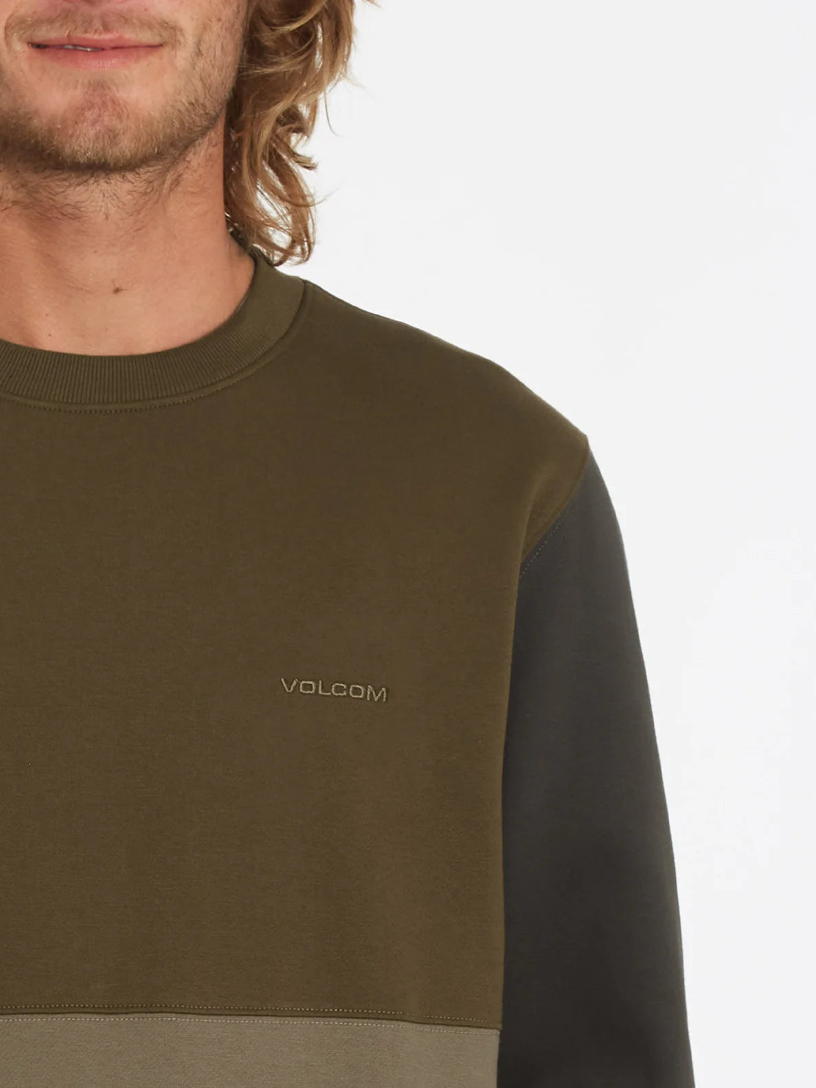 Sudadera Volcom Divided Crew Service Green