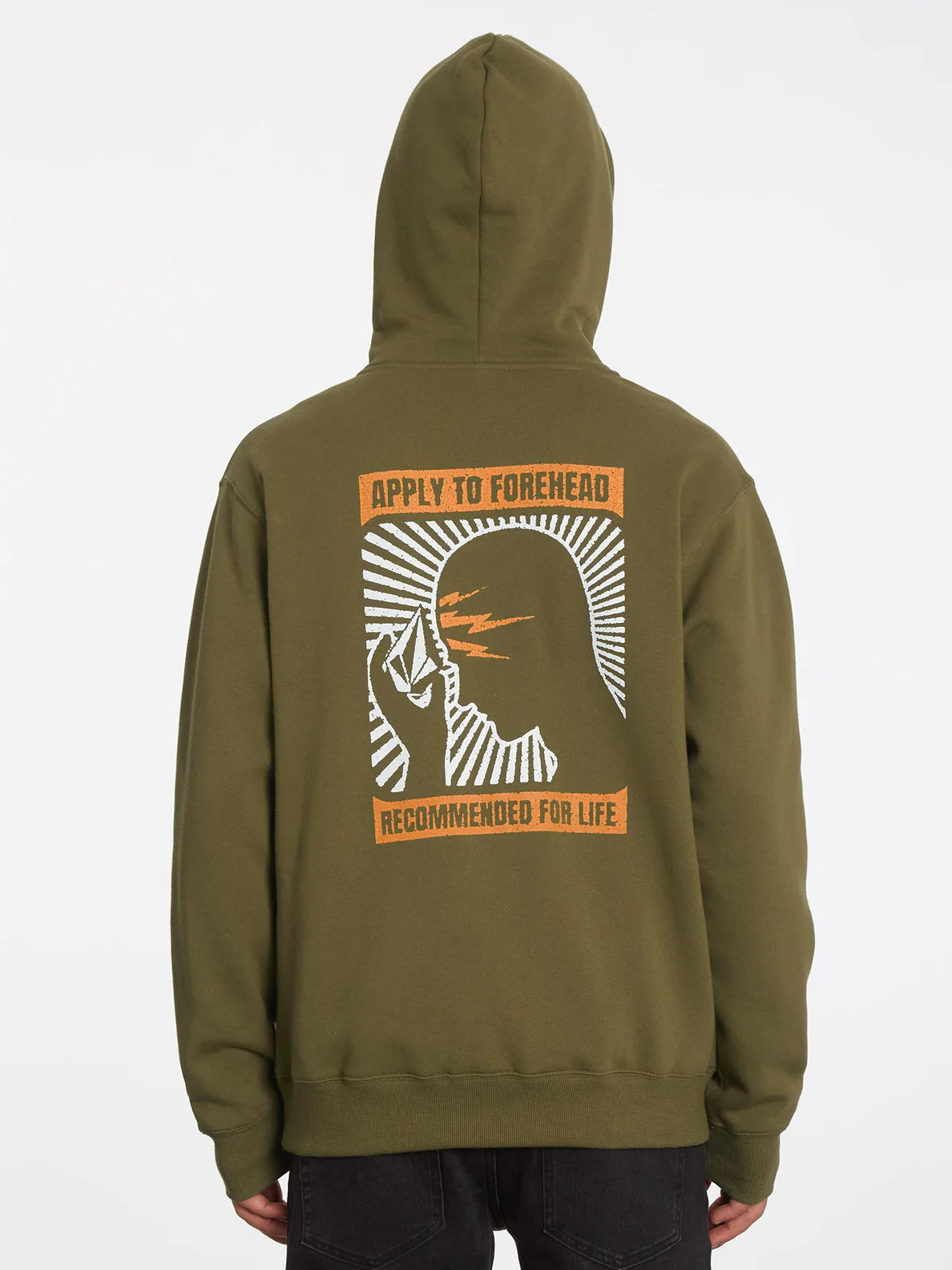 Volcom Extends Zip Fleece Sweatshirt Service Green