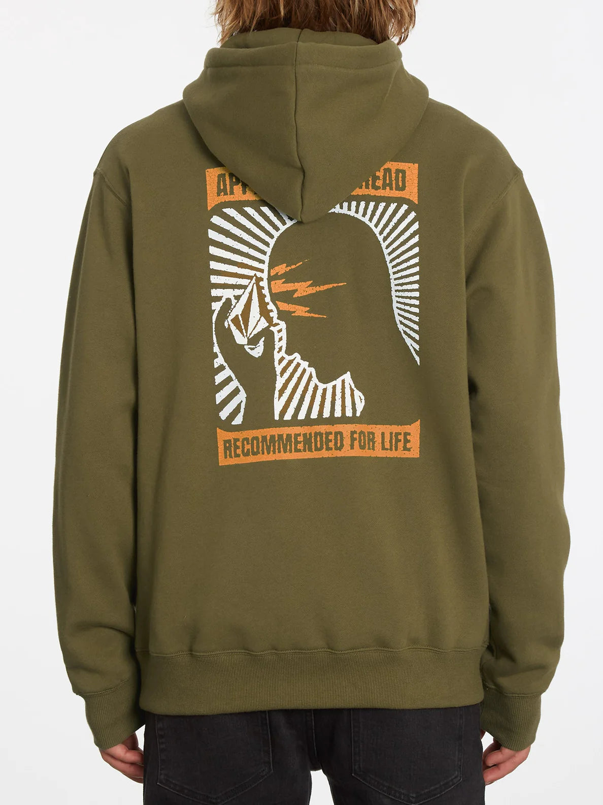 Volcom Extends Zip Fleece Sweatshirt Service Green