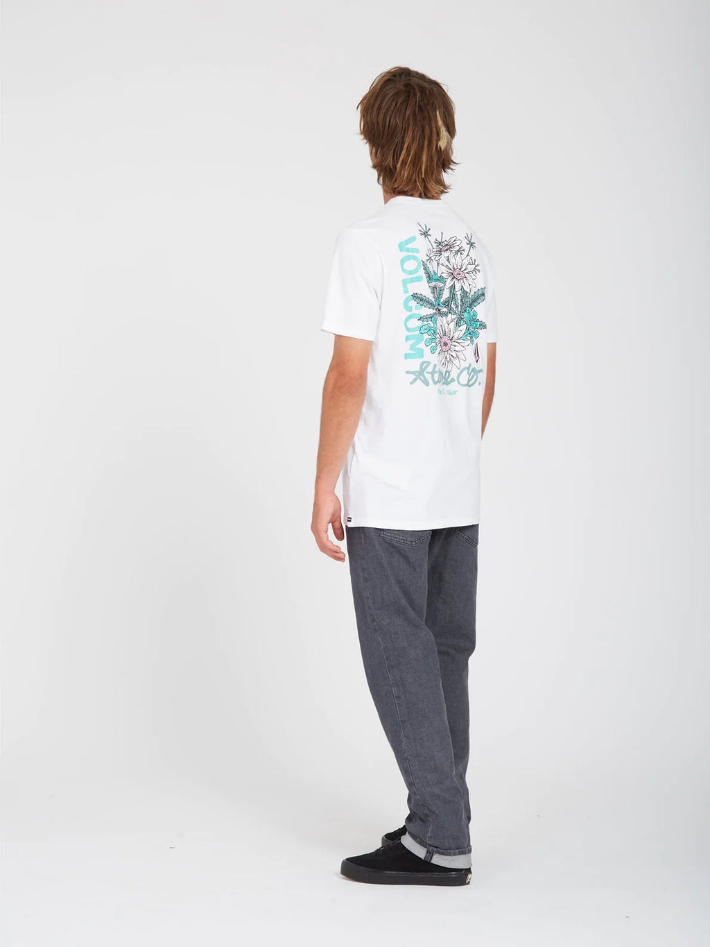 Maglietta Volcom Psychedaisy Bianca