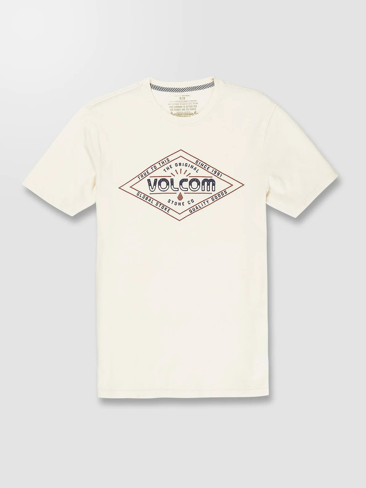 Maglietta Volcom Hikendo bianco sporco