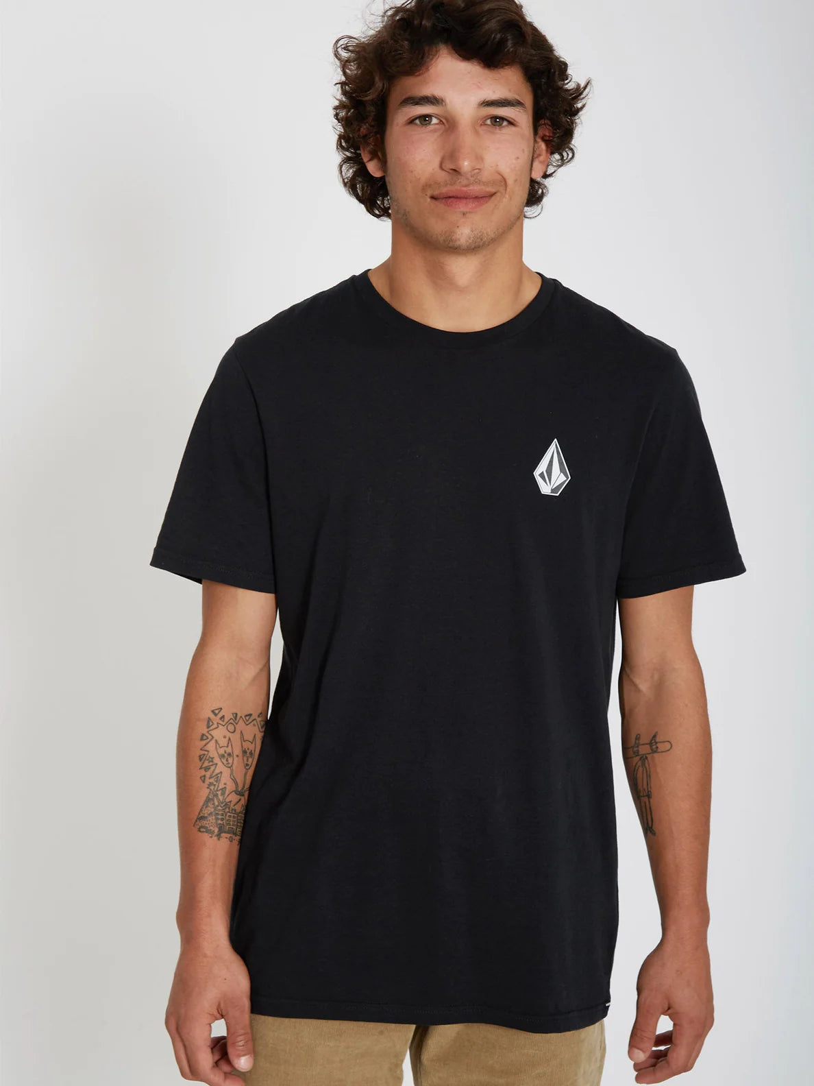 T-shirt Volcom Iconic Stone ss Black Combo | Nouveaux produits | Produits les plus récents | Produits les plus vendus | surfdevils.com