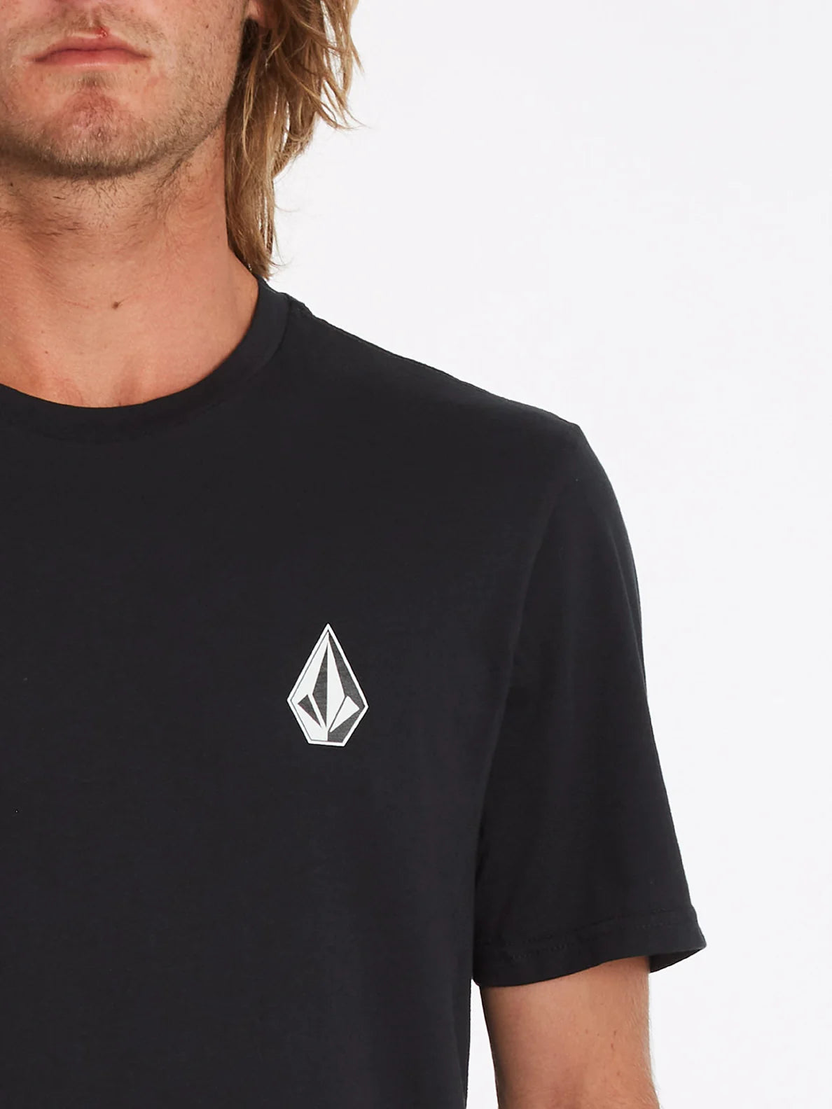 T-shirt combinata nera Volcom Iconic Stone ss
