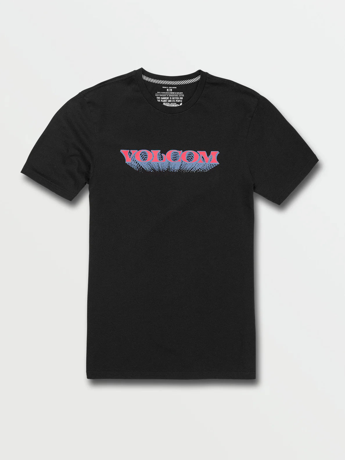 T-shirt nera olografica di Volcom