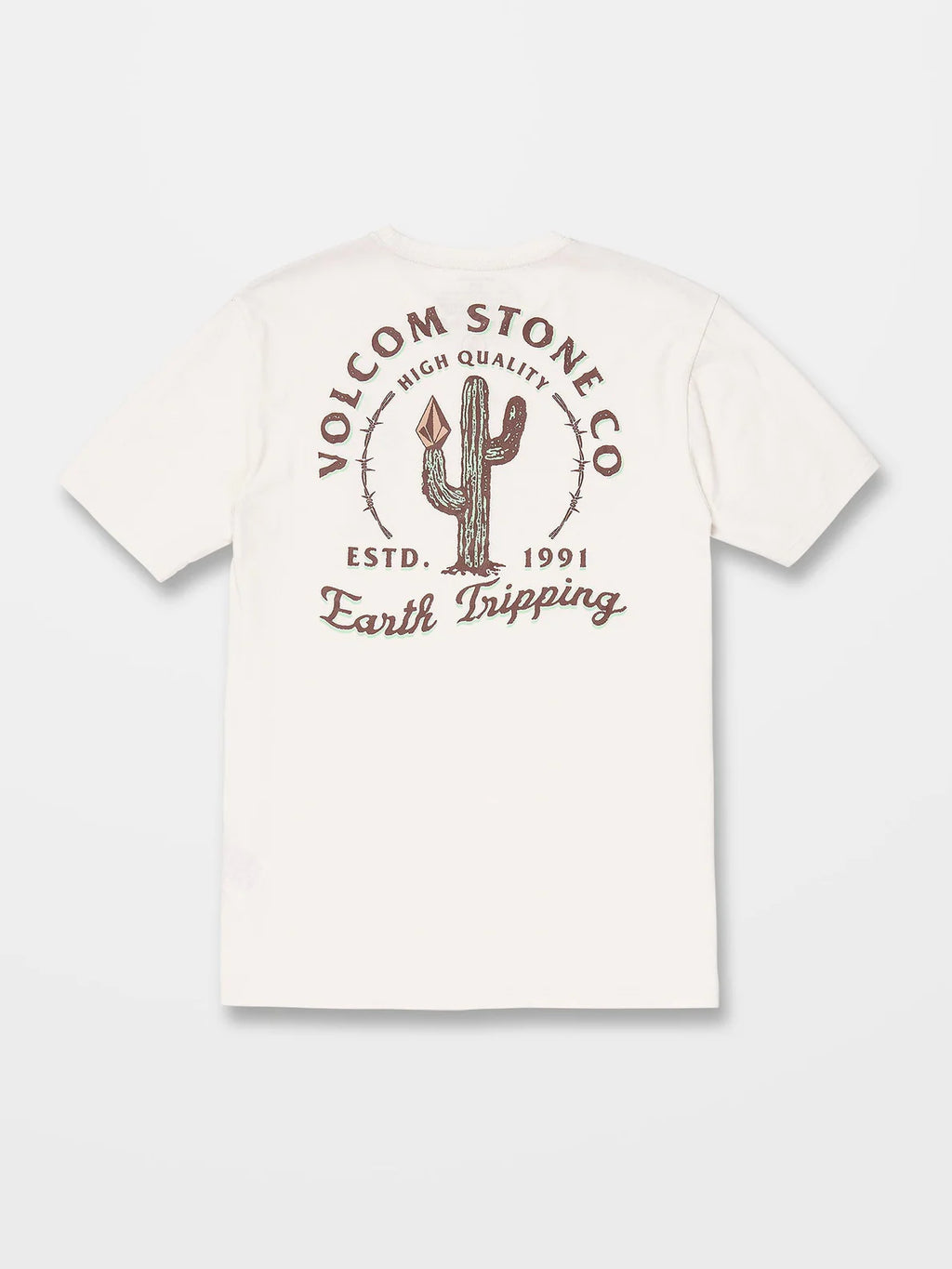 T-shirt bianca di Volcom Prickly ss Tee