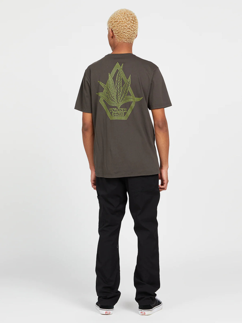 T-shirt Volcom Perennial risciacquata nera