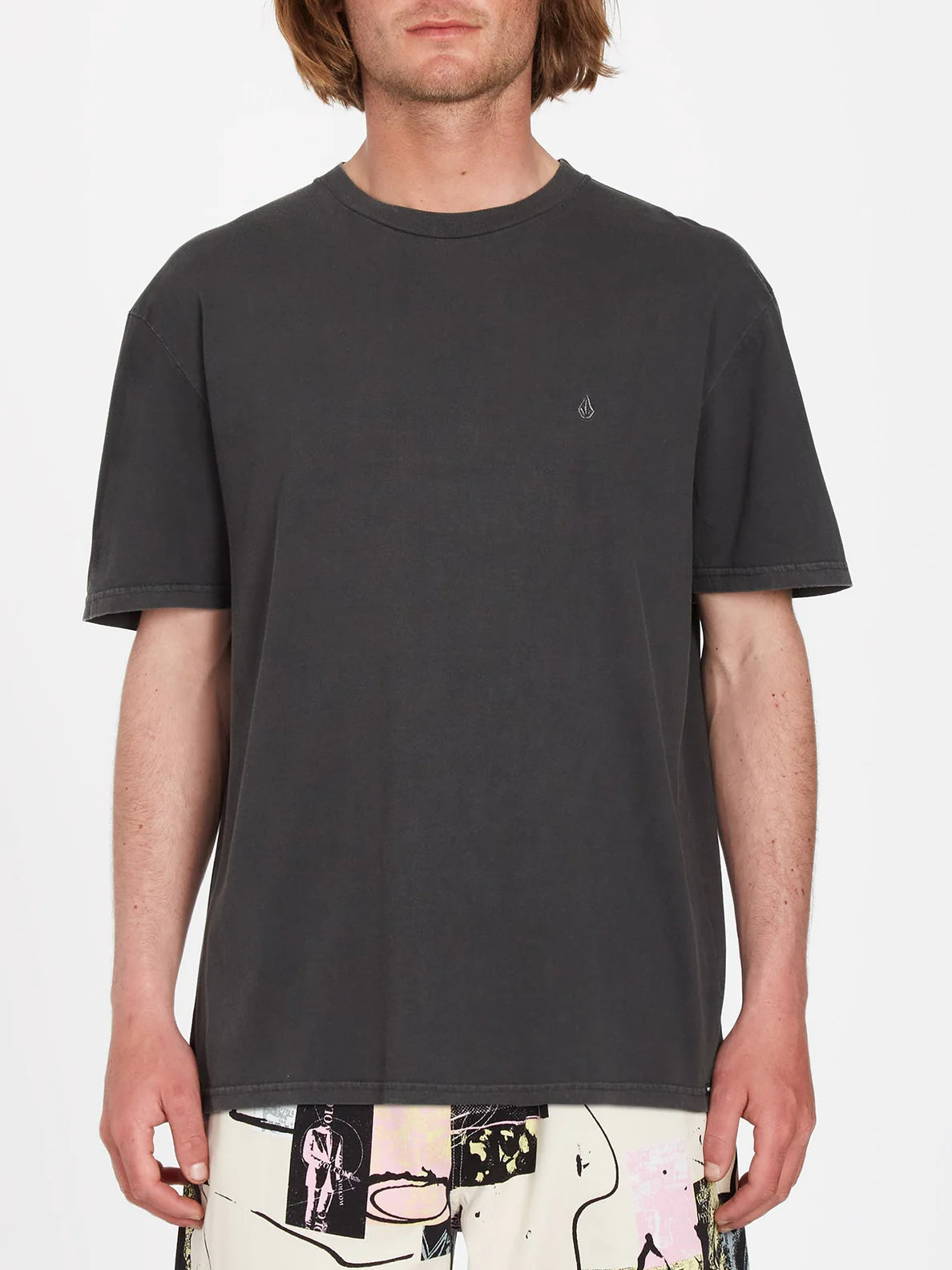 T-shirt Volcom Solid Stone nera