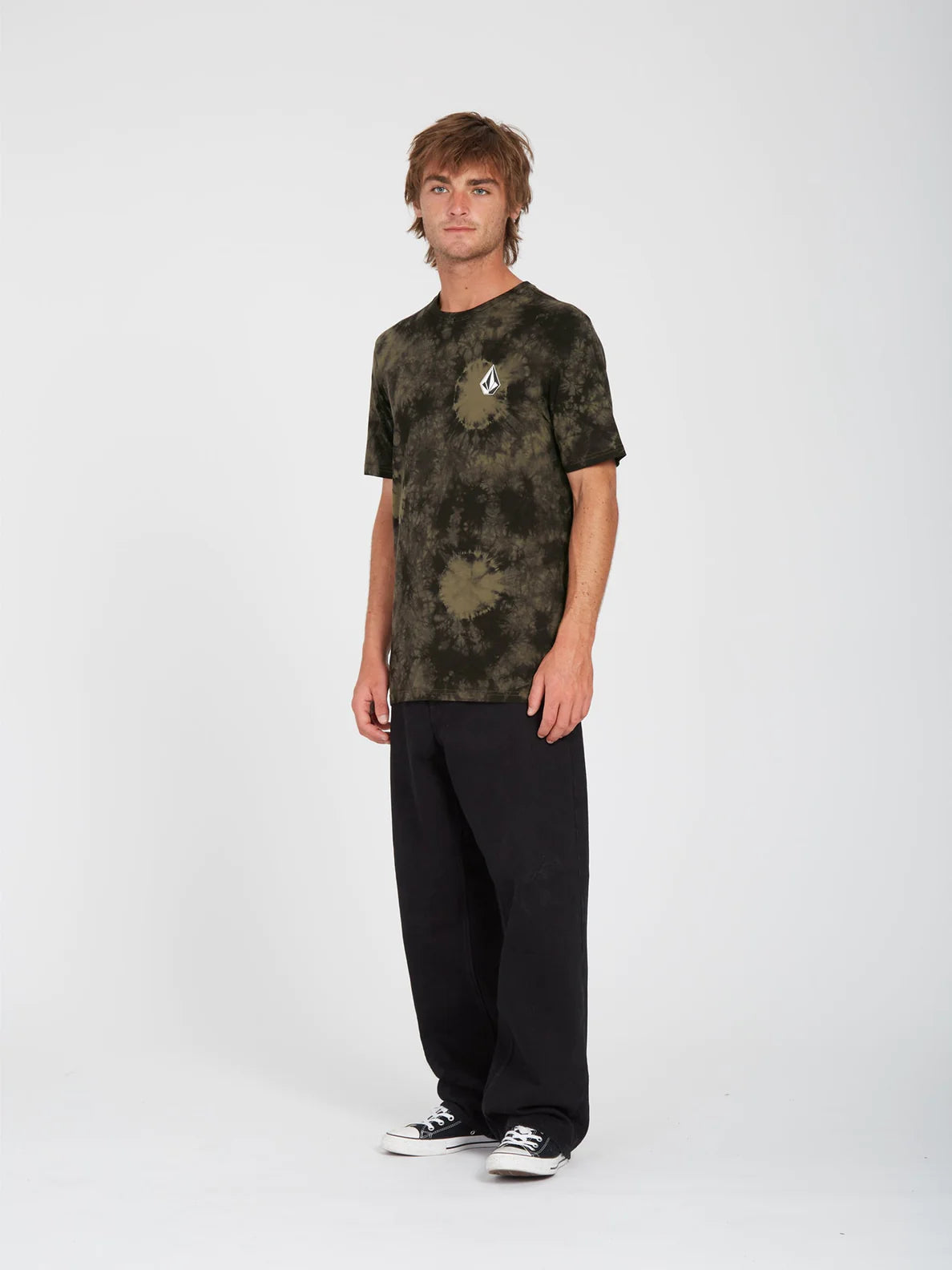 Camiseta Volcom Iconic Stone Dye Military | Best selling products | No Koongo | surfdevils.com