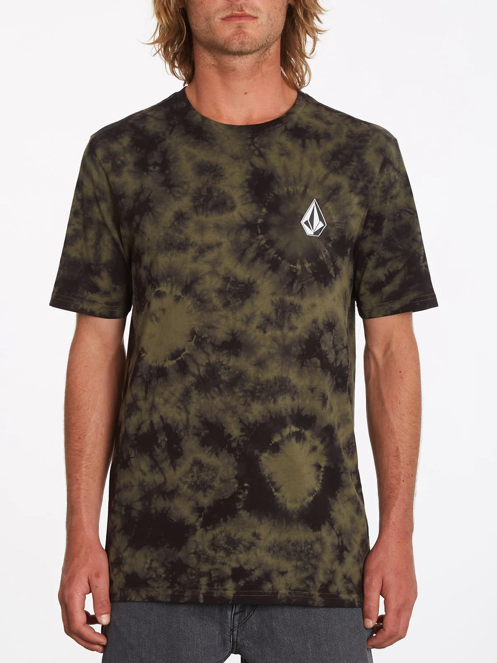 Camiseta Volcom Iconic Stone Dye Military