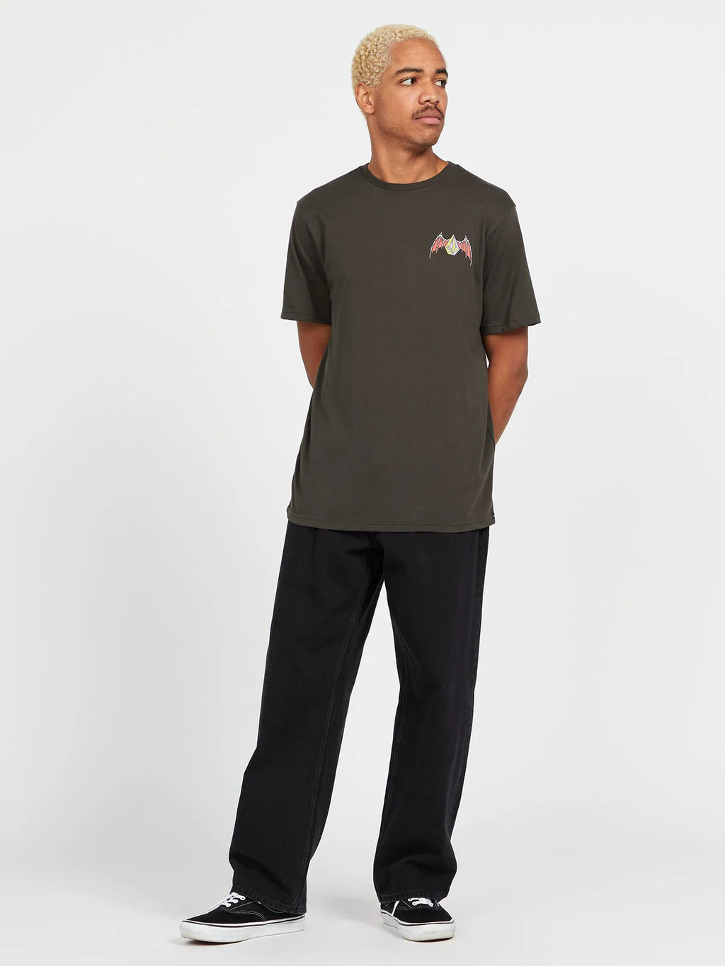 Volcom Hessian ss Washed Black T-shirt