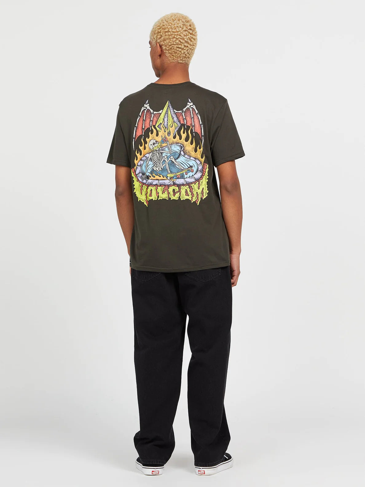 Camiseta Volcom Hessian ss Washed Black | Best selling products | No Koongo | surfdevils.com