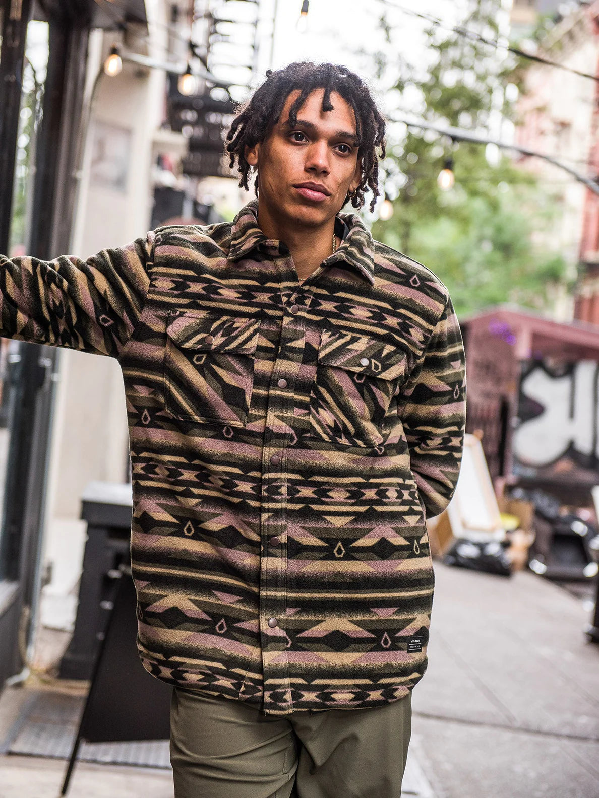 Volcom Bowered Fleece Ls Military