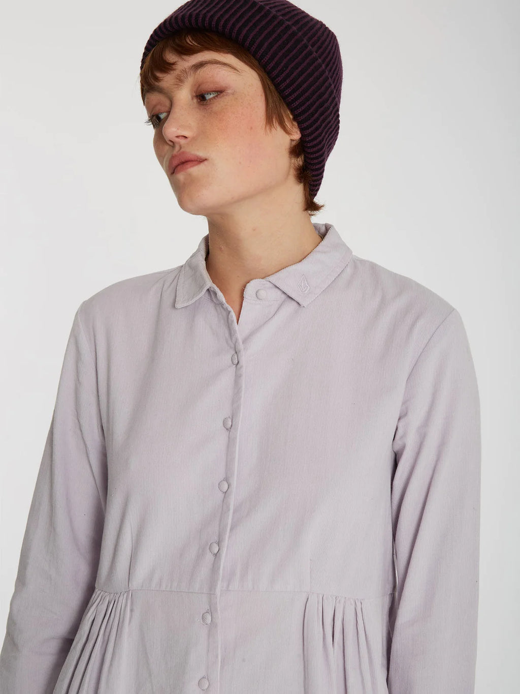 Volcom That's My Cord Dress Lavender