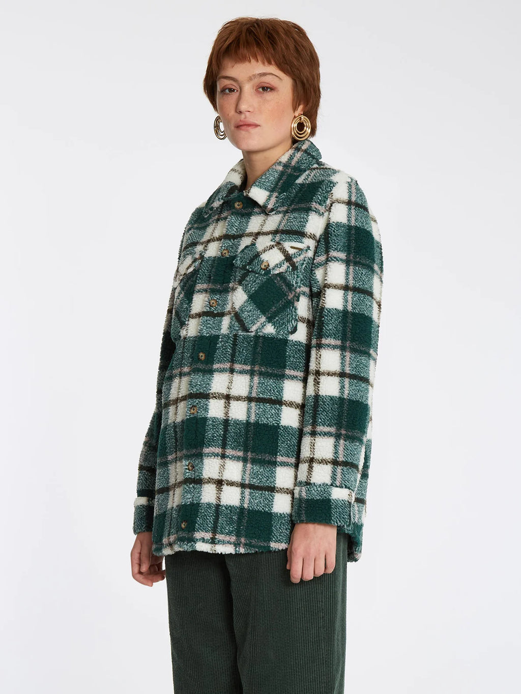 Chaqueta Chica Volcom Silent Sherpa Jacket Dark Pine