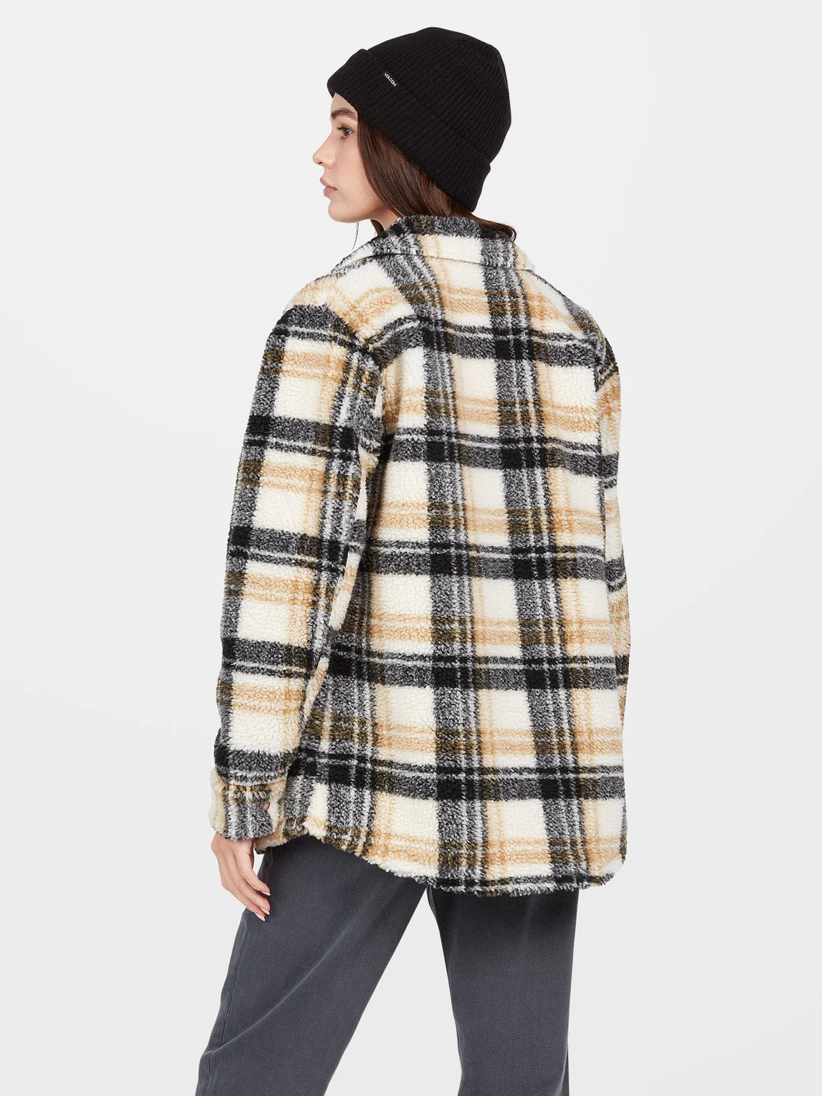 Volcom Silent Sherpa Jacket Girl's Jacket - Hazelnut