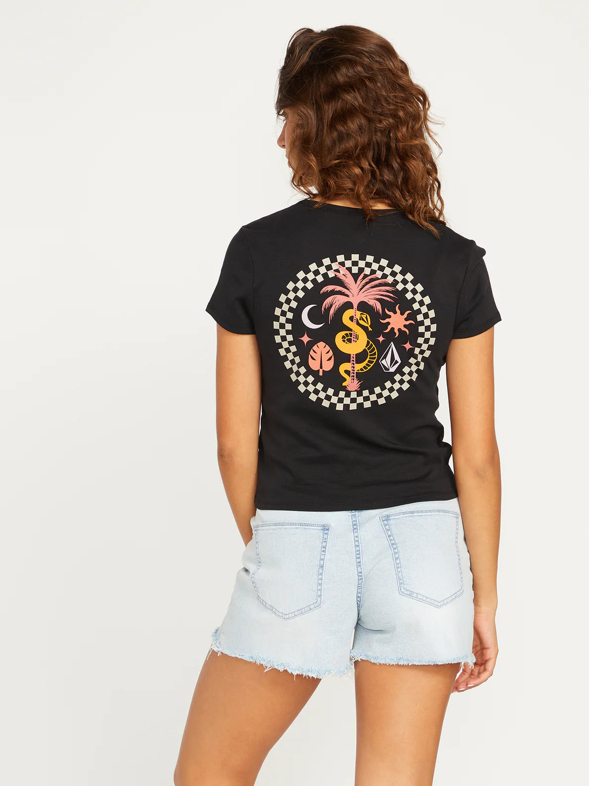 Volcom Girl's T-shirt Have a Clue Tee Black