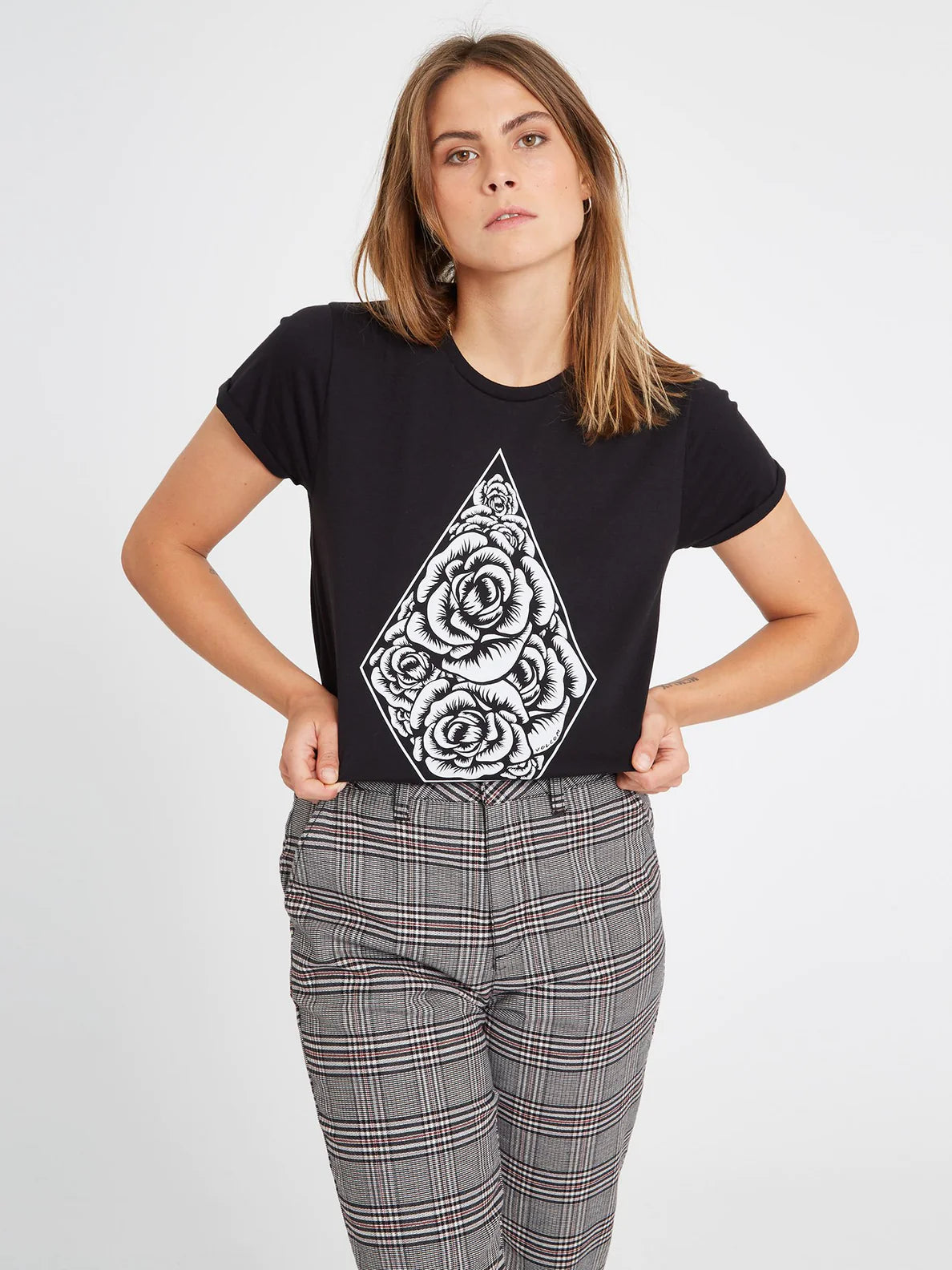 Volcom Radical Daze Black Girl's T-Shirt