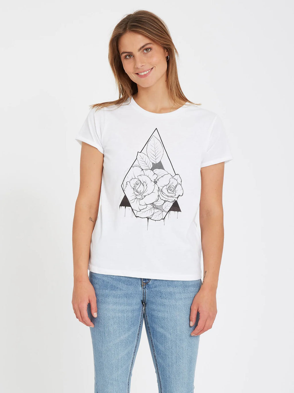 Volcom Radical Daze White Girl's T-Shirt