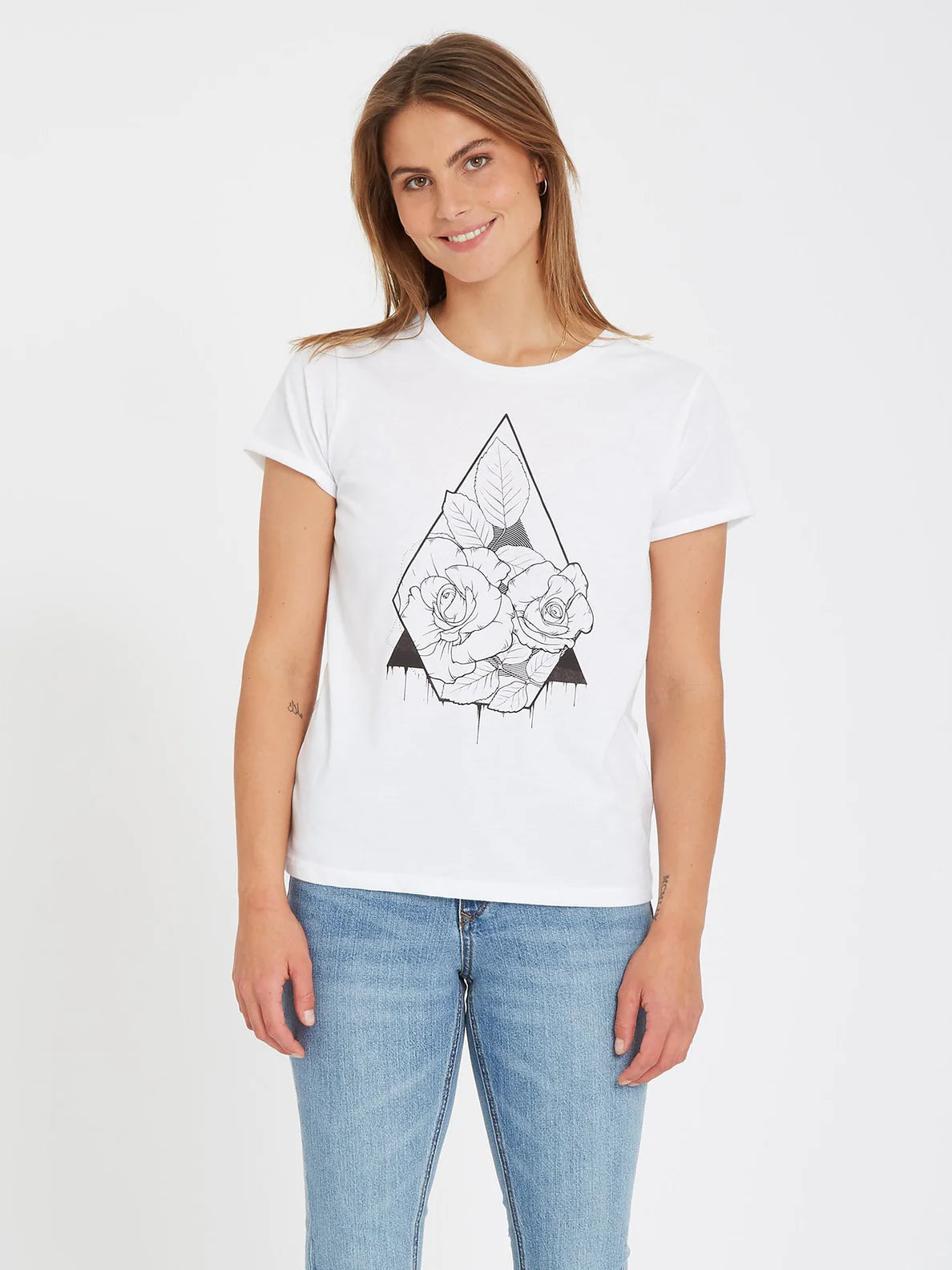 Volcom Radical Daze White Girl's T-Shirt