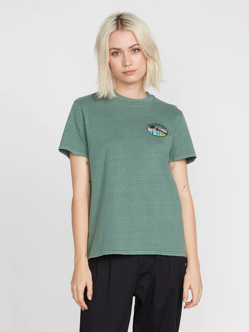 Volcom Lock It Up Dark Pine Girl's T-Shirt