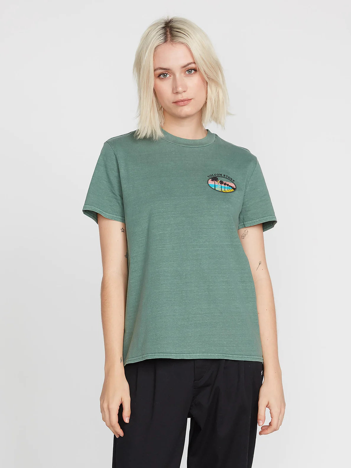 Camiseta Chica Volcom Lock It Up Dark Pine | Novos produtos | Não Koongo | Produtos mais recentes | Produtos mais vendidos | Produtos mais vendidos | surfdevils.com