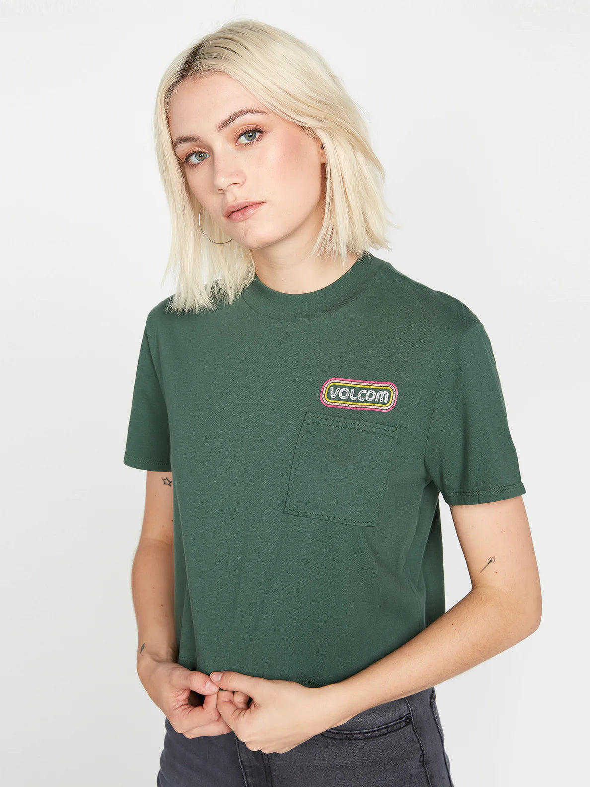 Volcom Mr. Liberty T-Shirt in gebrochenem Weiß