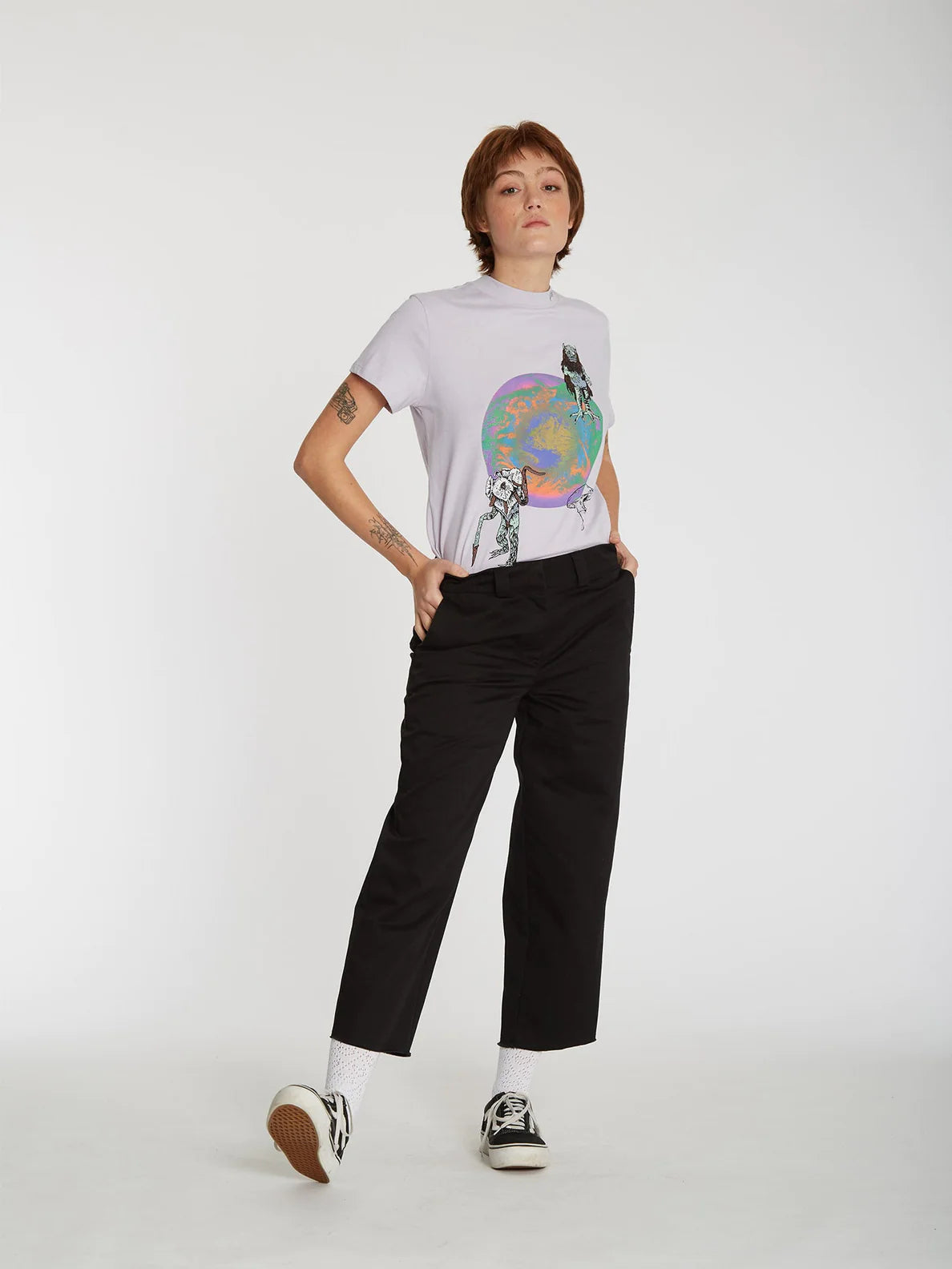 Camiseta Chica Volcom Chrissie Abbott x French Lavender | surfdevils.com