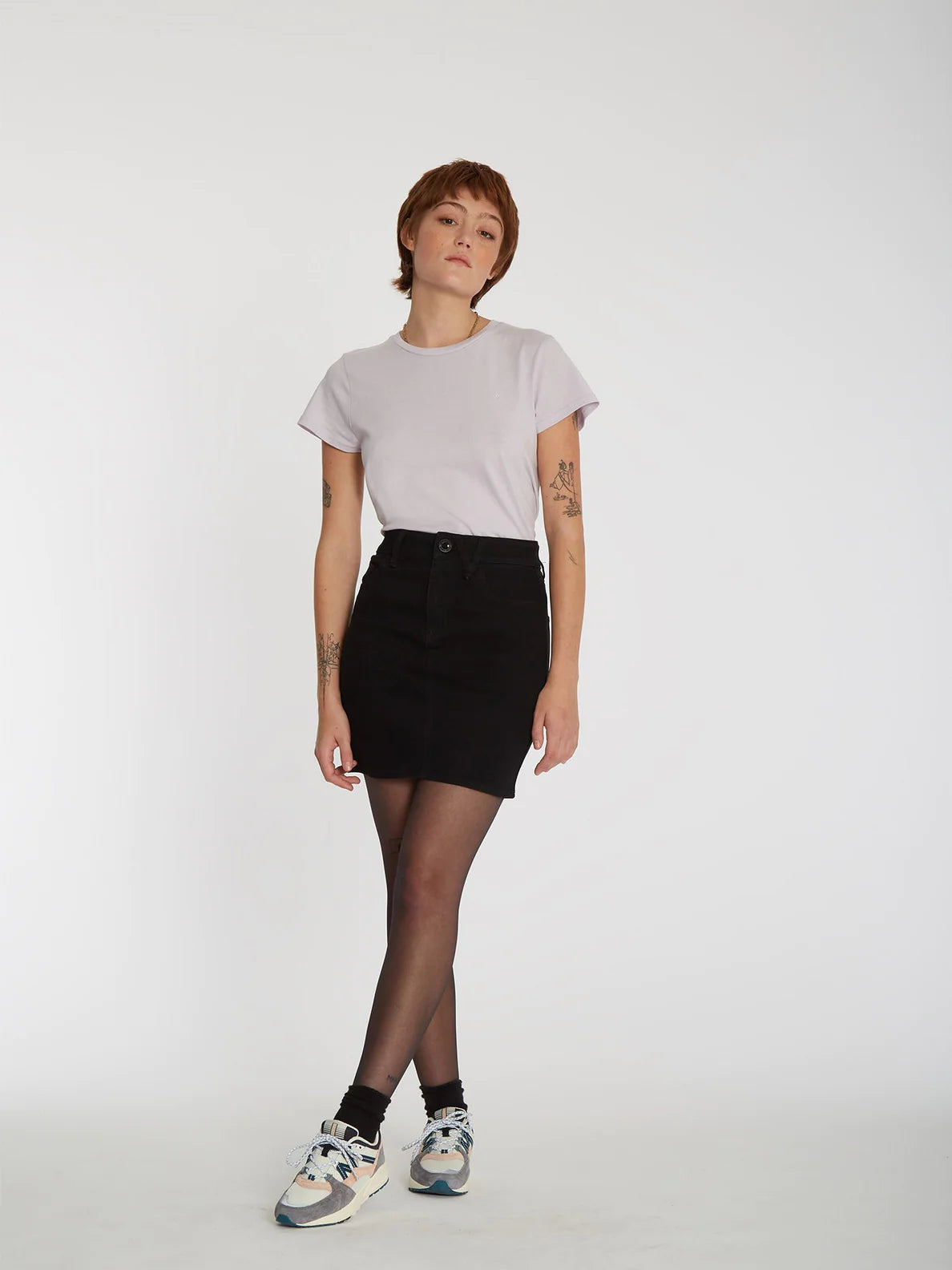 Camiseta Chica Volcom Stone Blanks Tee Lavender | Camisetas manga corta de mujer | Volcom Shop | surfdevils.com