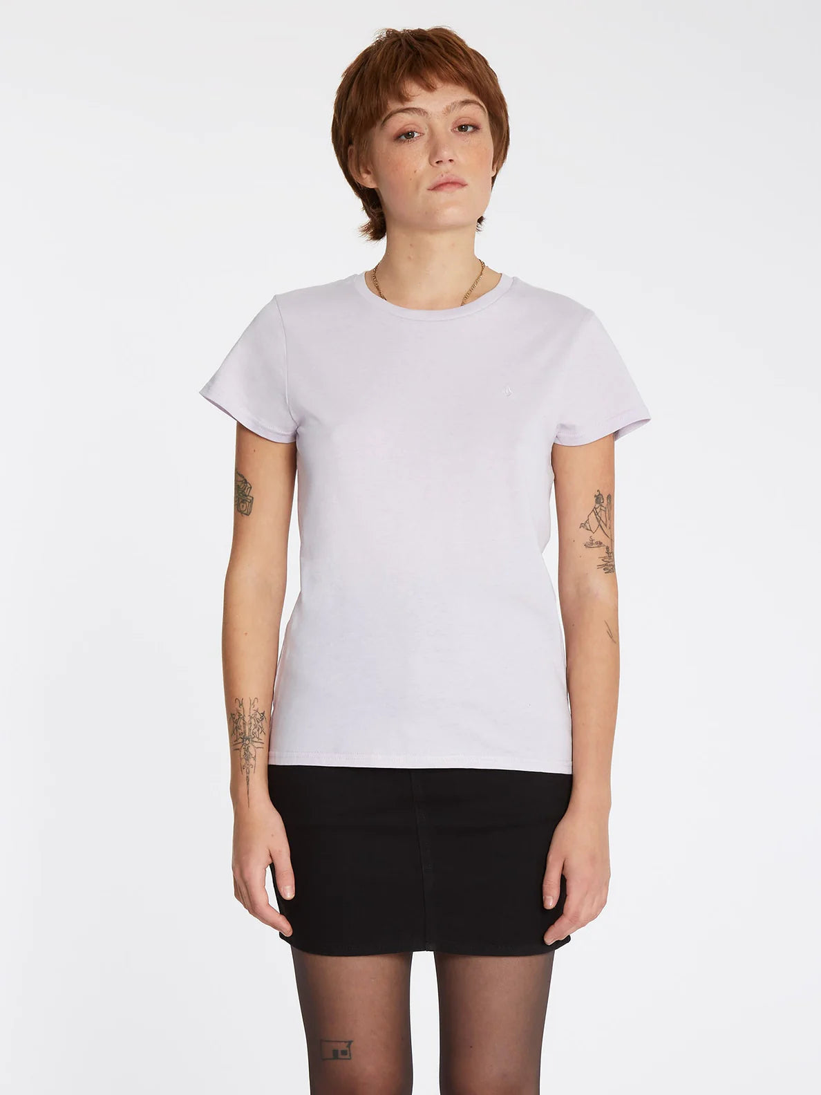 Volcom Stone Blanks Tee Lavender Girl's T-Shirt
