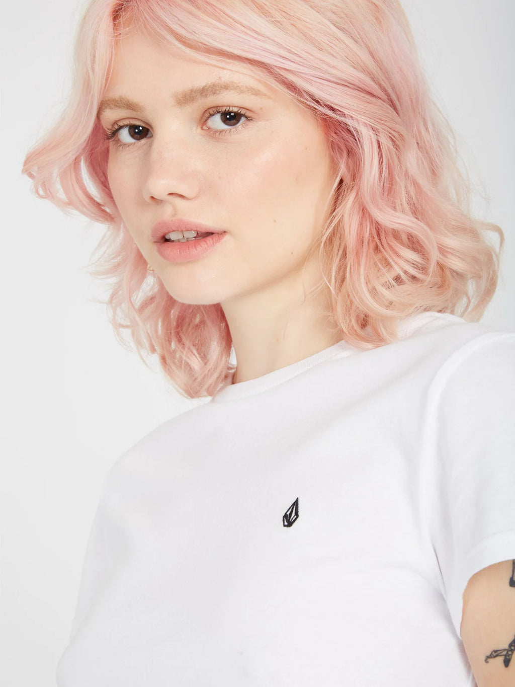 Volcom Stone Blanks T-Shirt Weißes Mädchen-T-Shirt