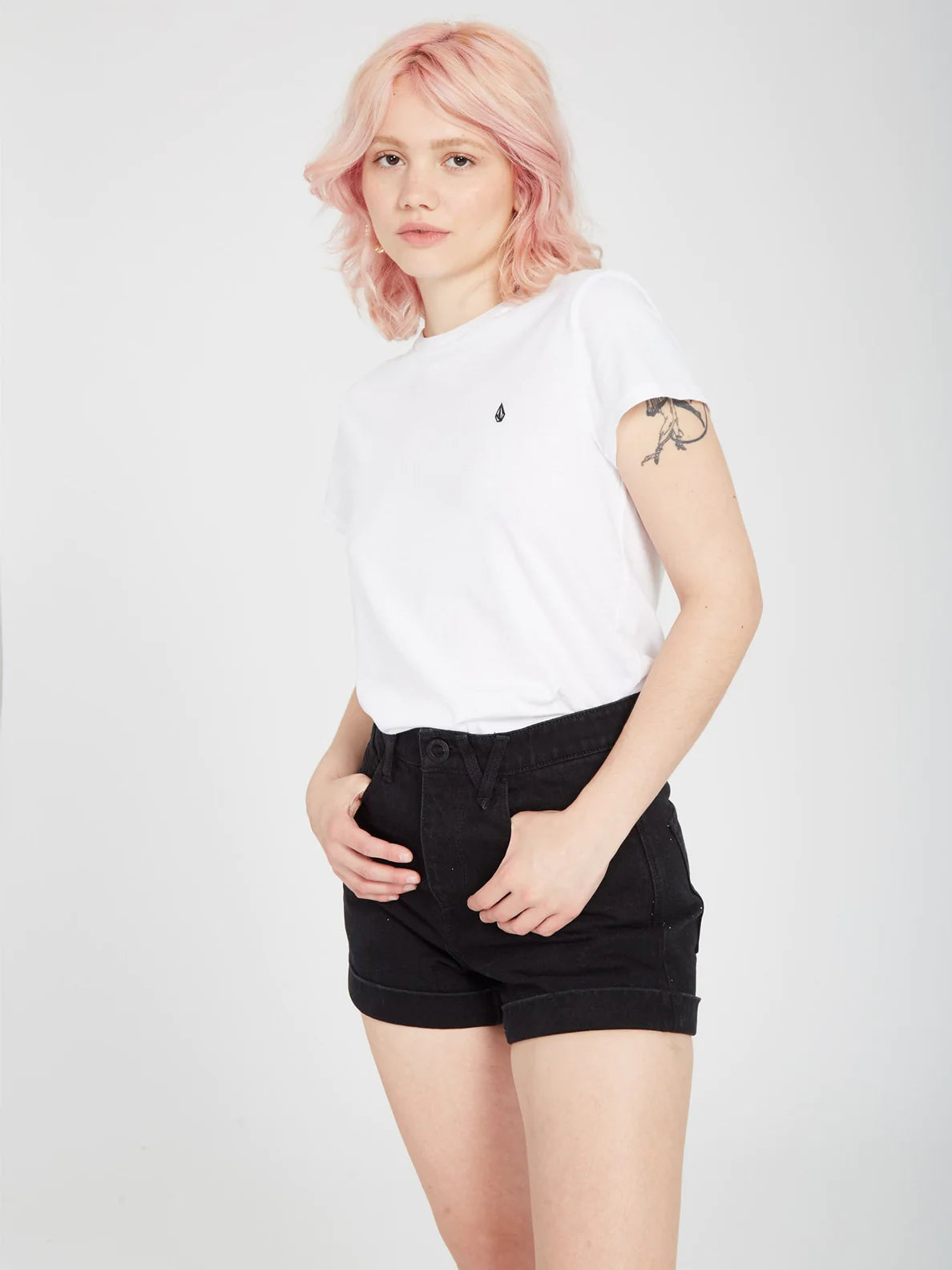 Volcom Stone Blanks T-Shirt Weißes Mädchen-T-Shirt