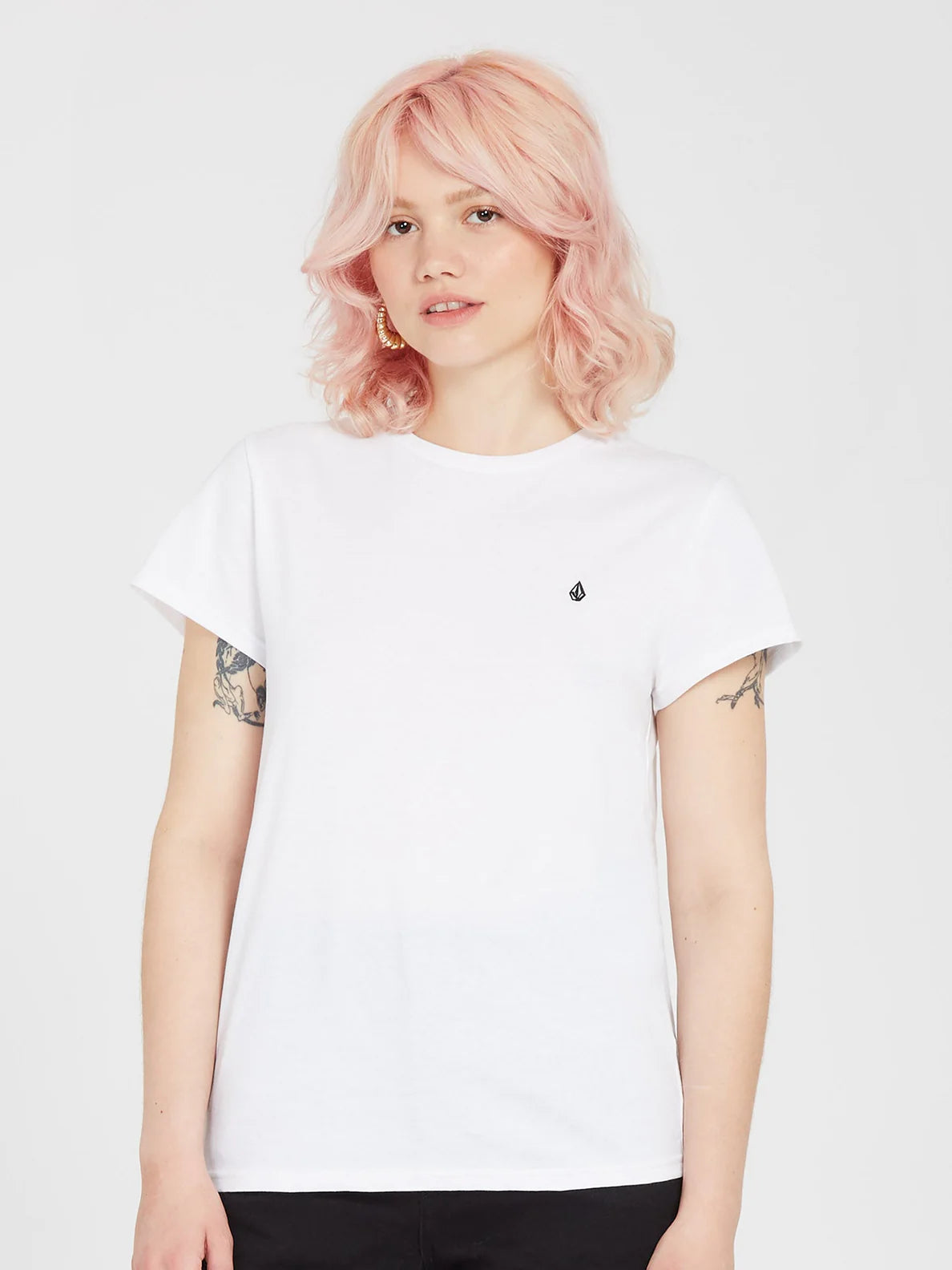 Volcom Stone Blanks Tee White Girl's T-Shirt
