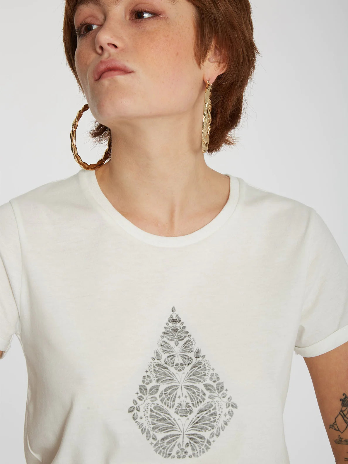 Volcom Radical Daze Tee Star Weißes Mädchen-T-Shirt