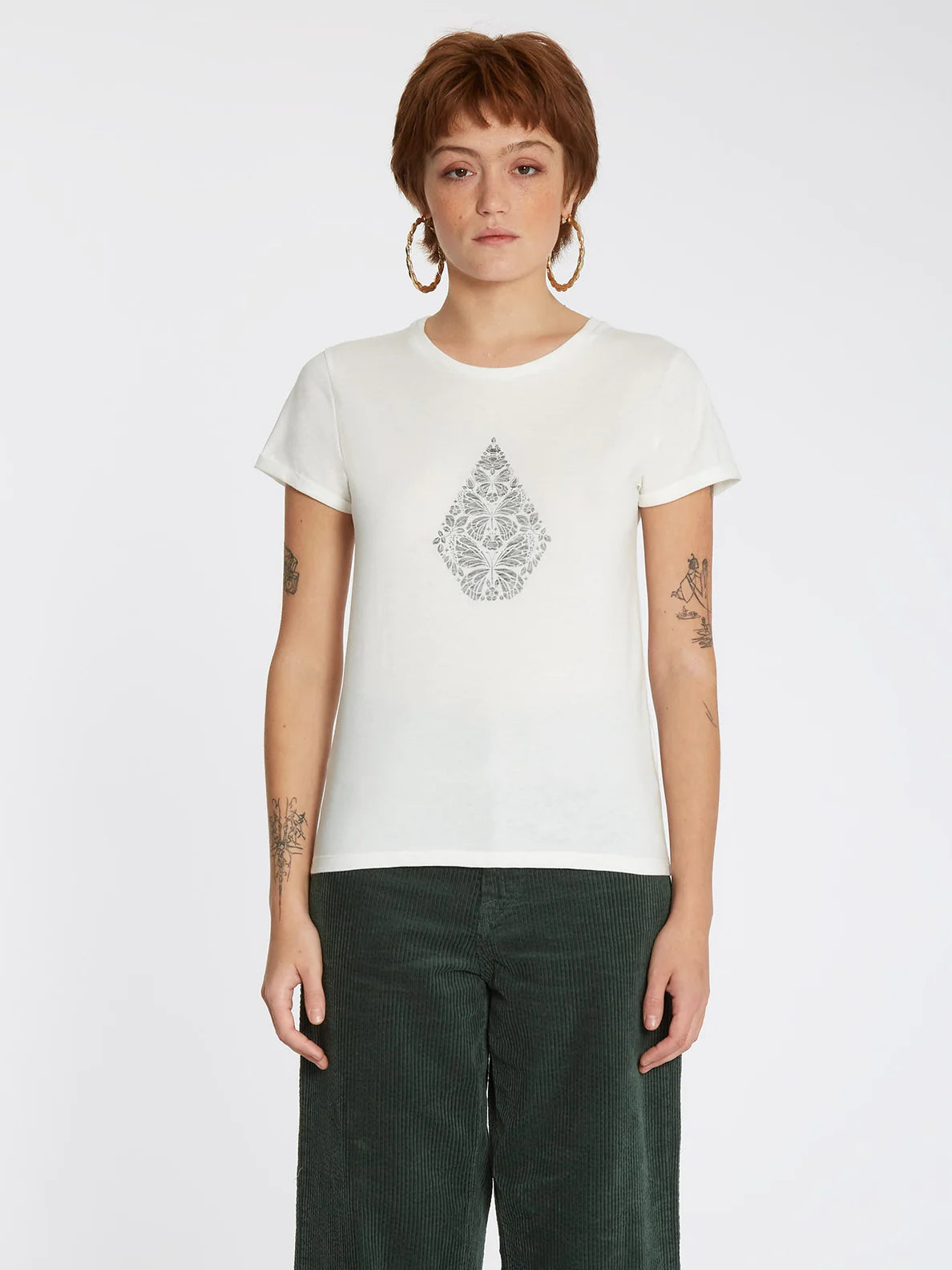 Volcom Radical Daze Tee Star Weißes Mädchen-T-Shirt | Kurzarm-T-Shirts für Damen | Meistverkaufte Produkte | Neue Produkte | Neueste Produkte | Sammlung_Zalando | Volcom-Shop | surfdevils.com
