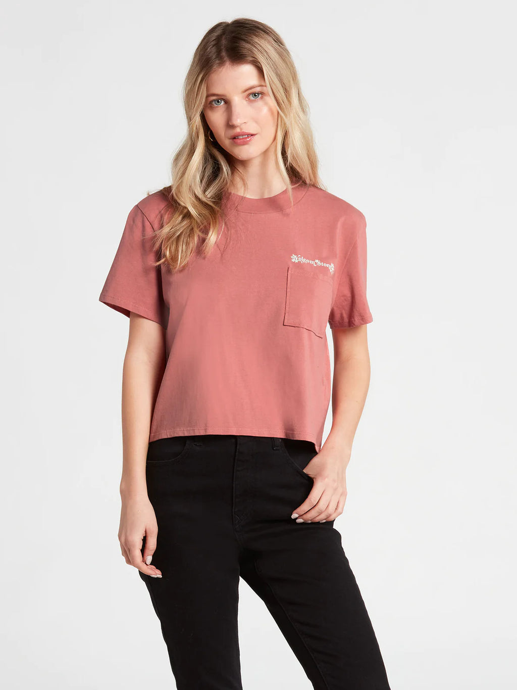 Volcom Pocket Dial Tee Sepia Girl's T-Shirt