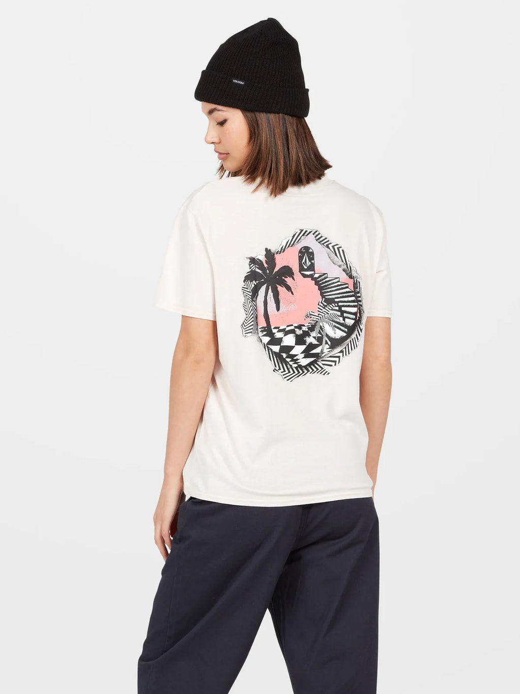 Camiseta Chica Volcom Lock It Up Tee Ash