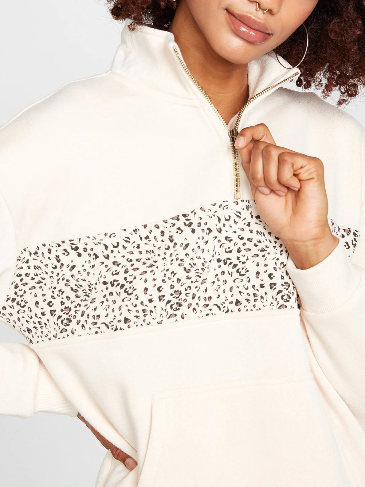 Sudadera Chica Volcom Stone Stacked Sand