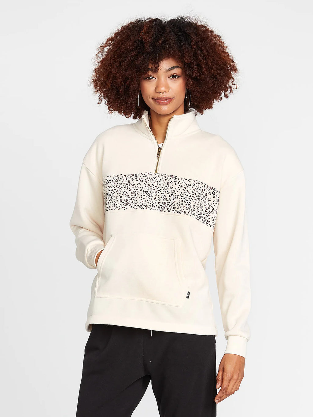 Sudadera Chica Volcom Stone Stacked Sand