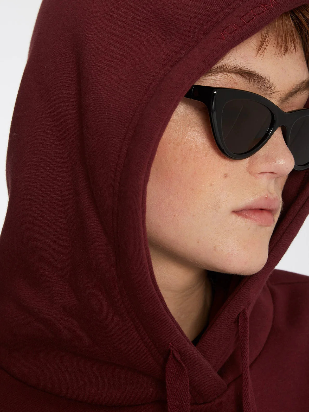 Felpa con cappuccio Volcom Stone Heart II Bordeaux