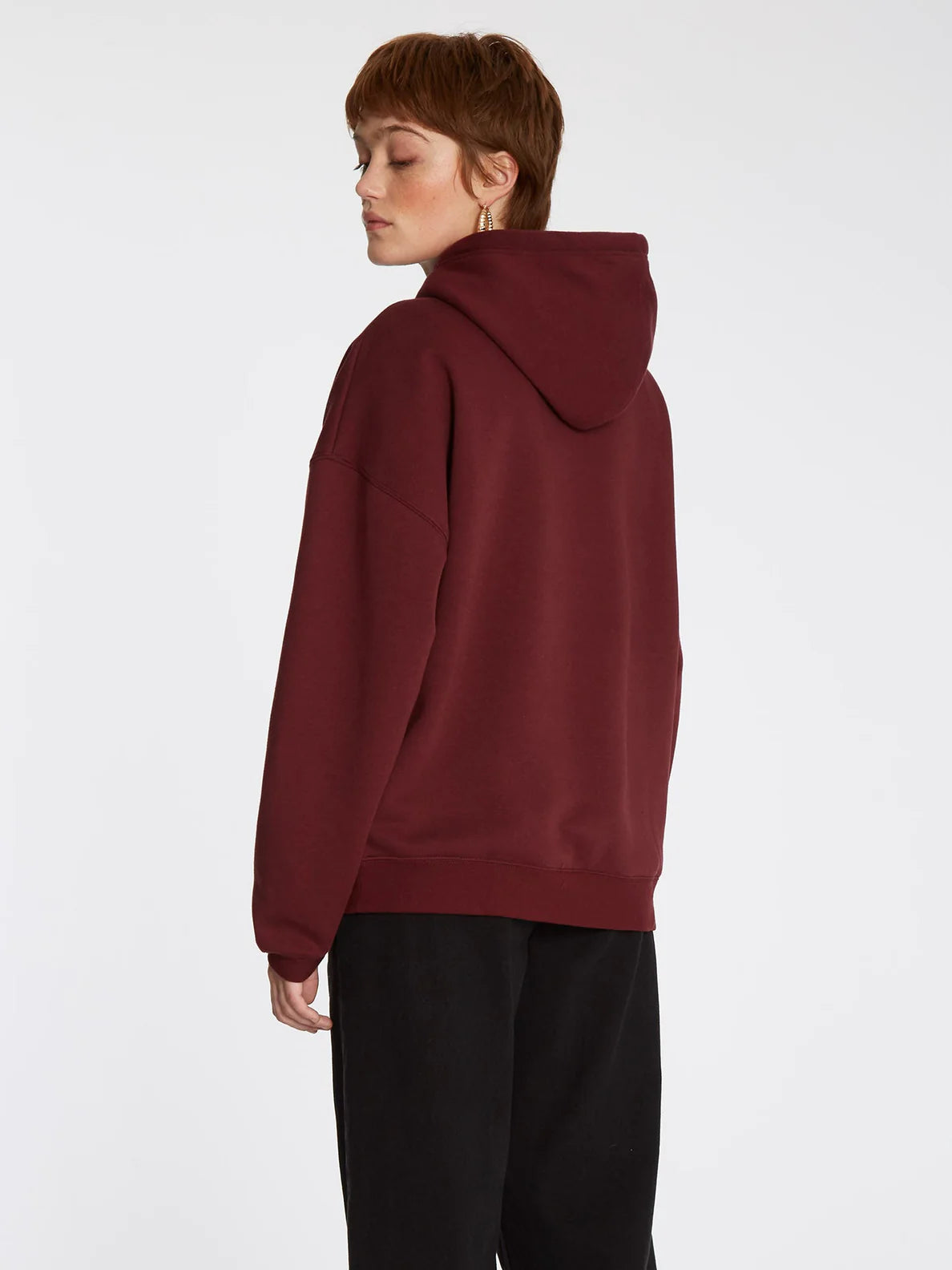 Felpa con cappuccio Volcom Stone Heart II Bordeaux