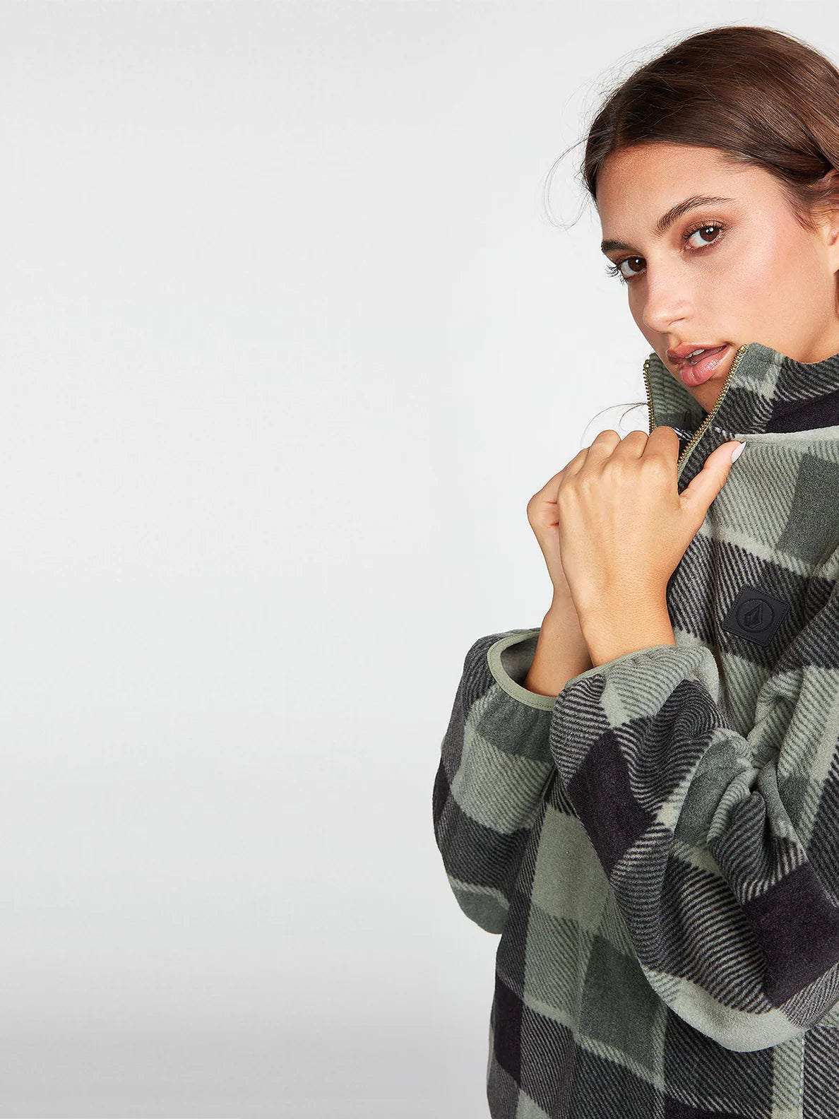 Felpa da donna Volcom Pheelin It a collo alto Dark Pine