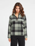 Volcom Pheelin It Mock Neck Damen Sweatshirt Dark Pine