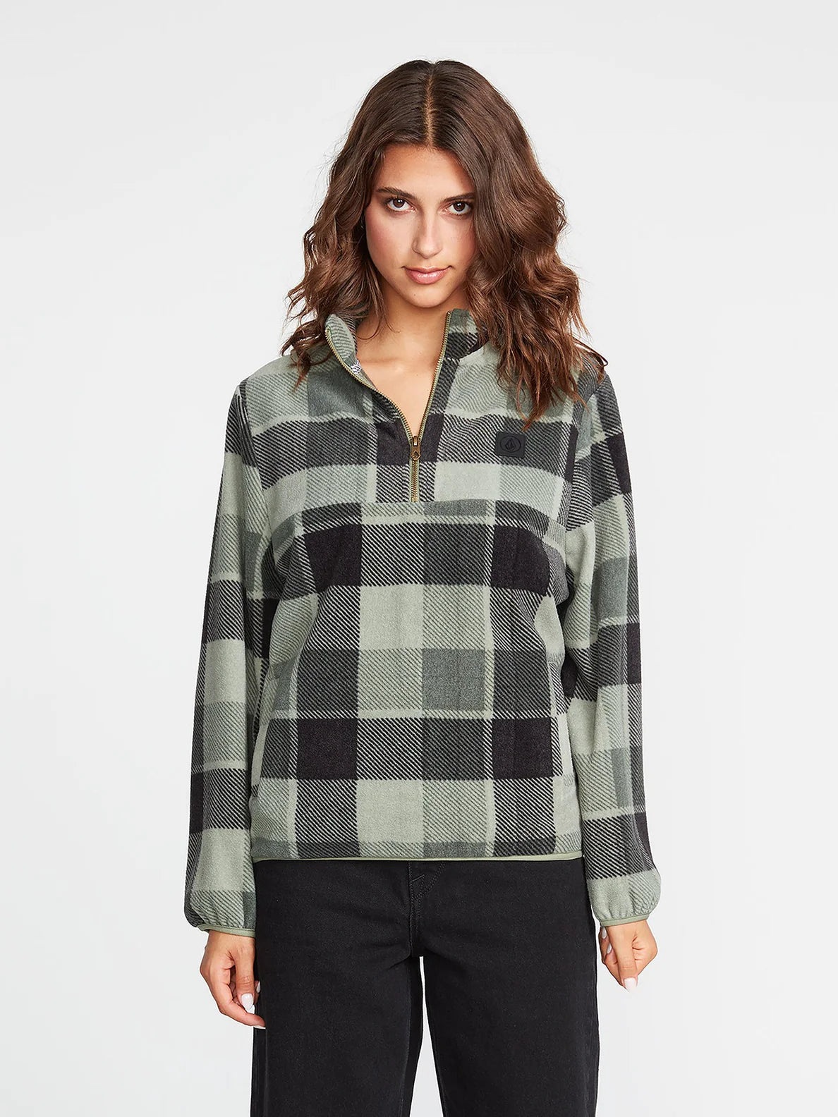 Felpa da donna Volcom Pheelin It a collo alto Dark Pine