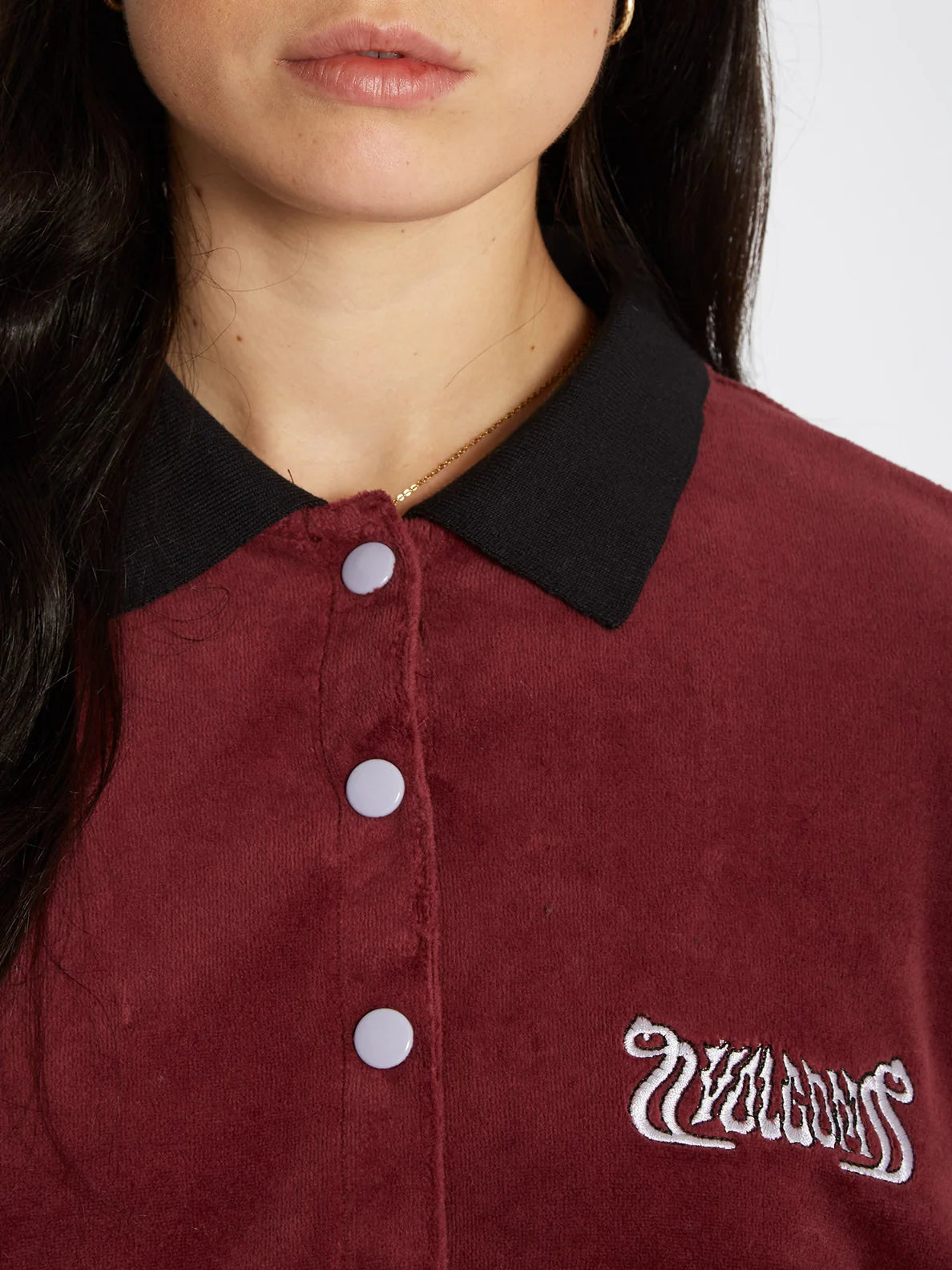 Volcom Velroots Polo Burgundy Girl's Sweatshirt