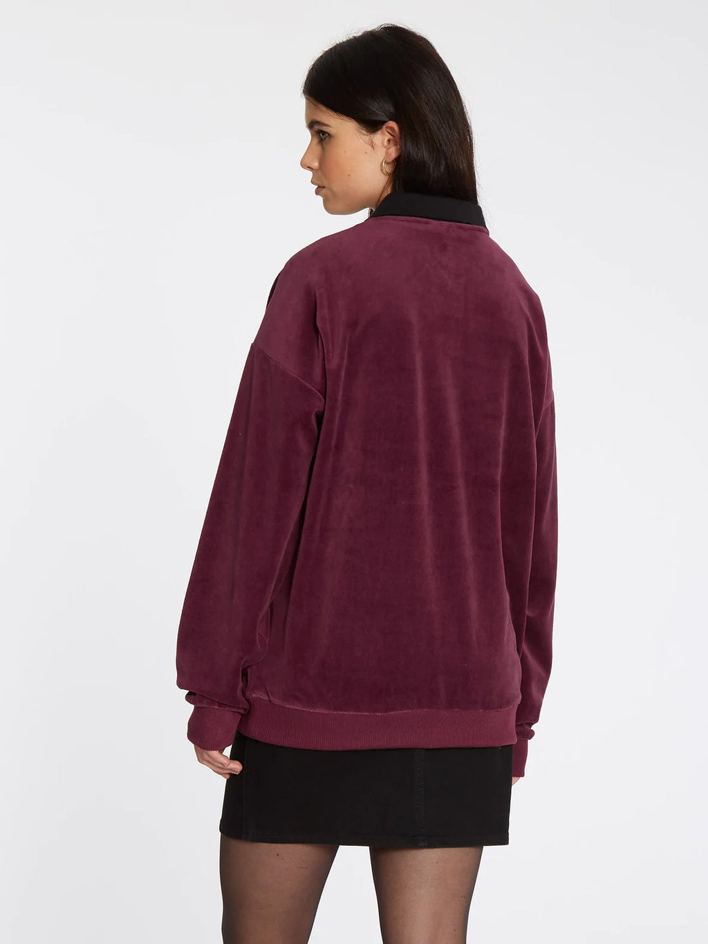 Sudadera Chica Volcom Velroots Polo Burgundy